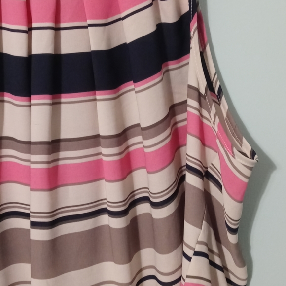 Willi Smith Tank Top with Grey Black Pink Stripes Size XL - Picture 5 of 10